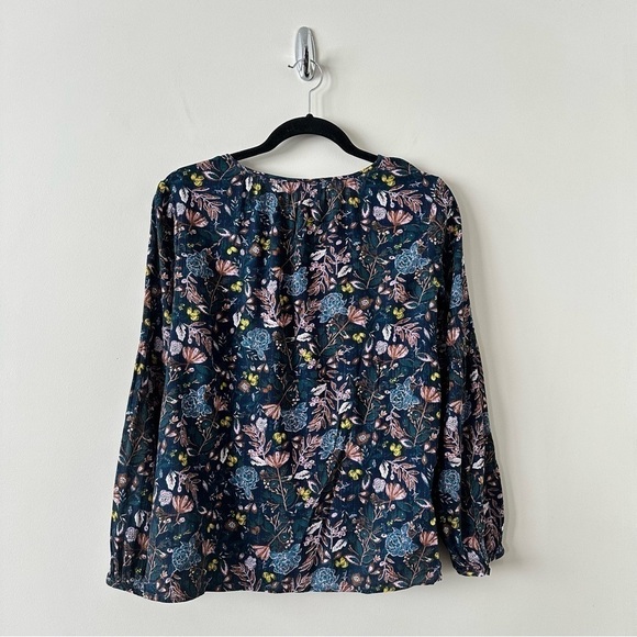 CASLON (Nordstrom) -Floral Boho Peasant Blouse (Size:XS) - Picture 2 of 8
